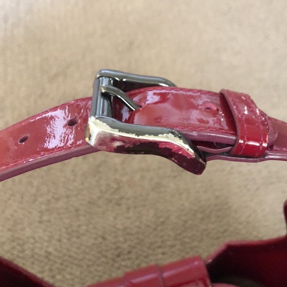 BURBERRY BROOKE NOVA CHECK PATENT LEATHER CANVAS HOBO SHOULDER BAG - Picture 15 of 15